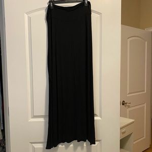 Black maxi skirt